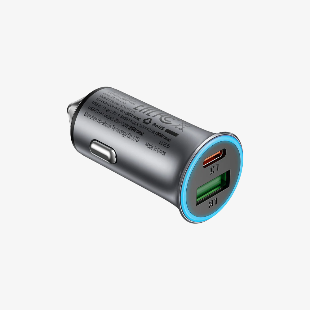 B16 Dual Port Metal Car Charger Set P5 95W