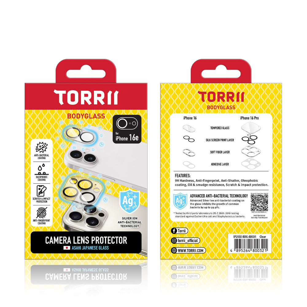 BodyGlass Camera Lens Protector for iPhone 16e
