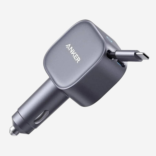Nano Car Charger USB-C Port with USB-C 75W Cable - Gray