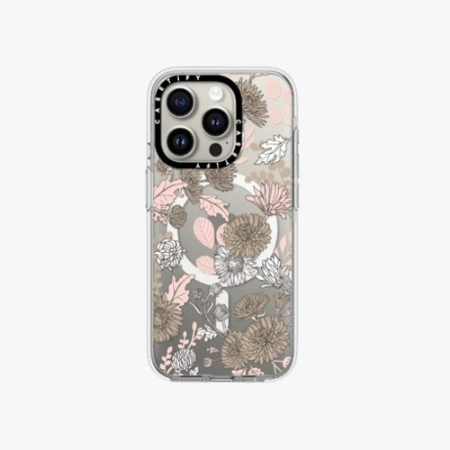 Clear Case MagSafe Floral for iPhone 15 Series - Dainty Floral
