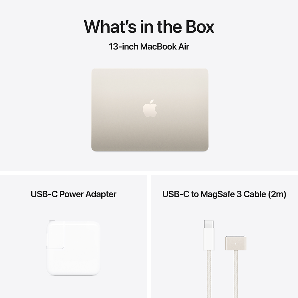 MacBook Air 13-inch 10CPU-8GPU-16GB-256GB (M4, Early 2025)