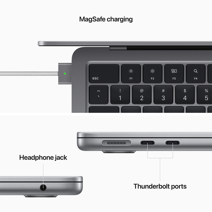 MacBook Air 13-inch M2 8-Core CPU-8-Core GPU-16GB-256GB (Late 2024)