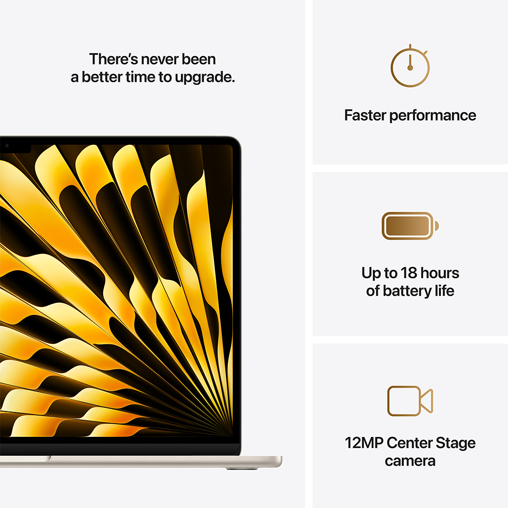 MacBook Air 15-inch 10CPU-10GPU-16GB (M4, Early 2025)