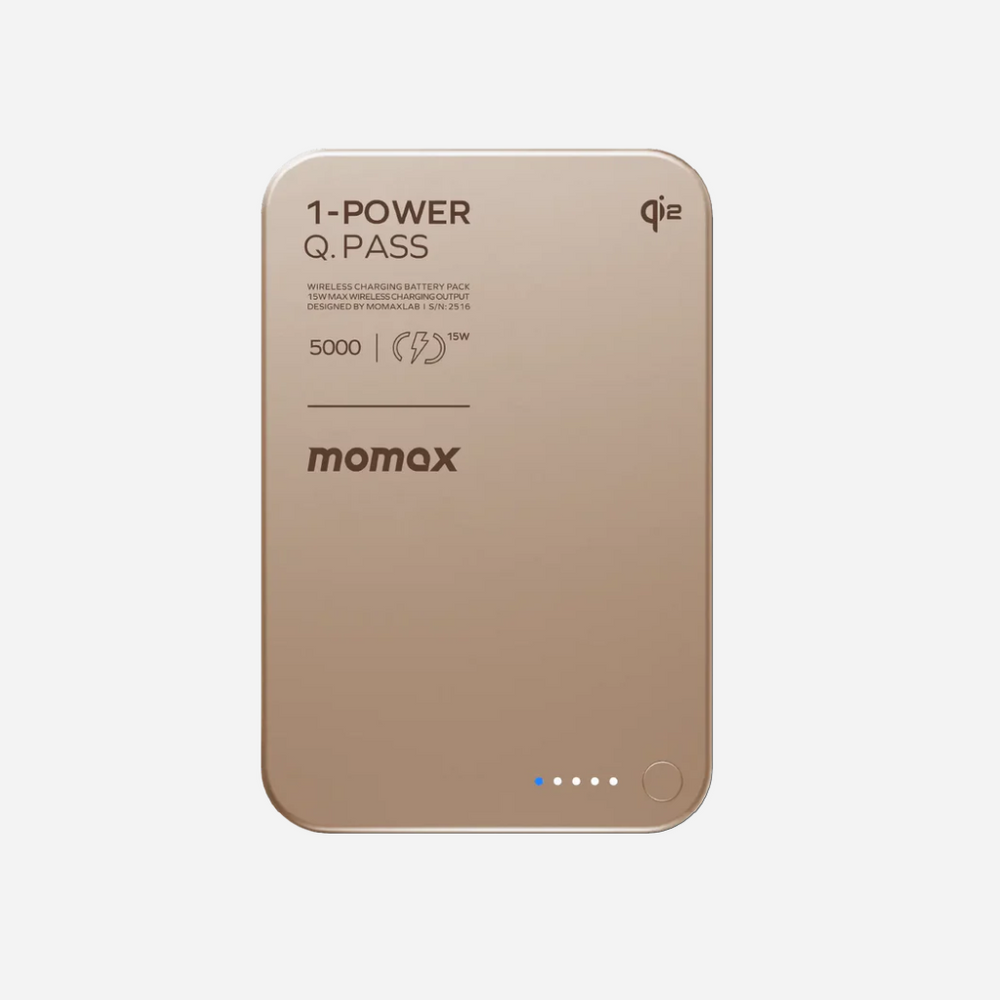 1-Power Q.Pass QI2 Wireless Powerbank 5000mAh