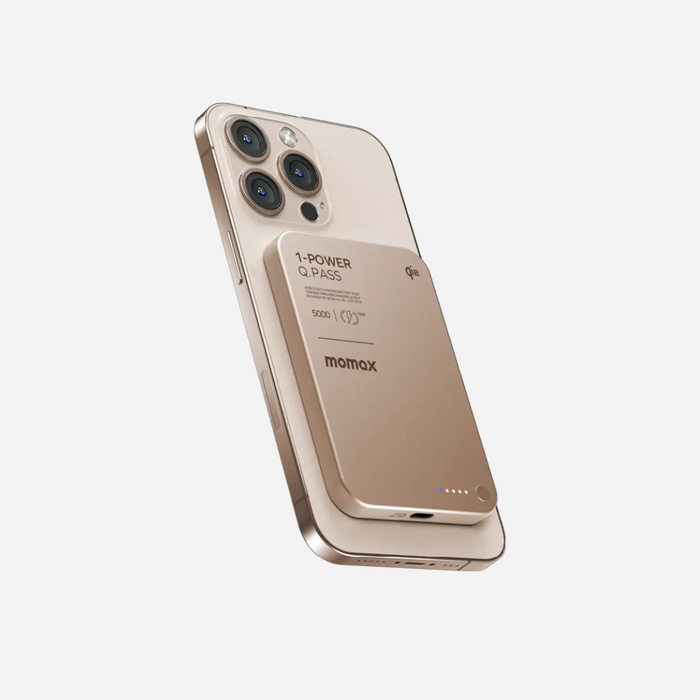 1-Power Q.Pass QI2 Wireless Powerbank 5000mAh