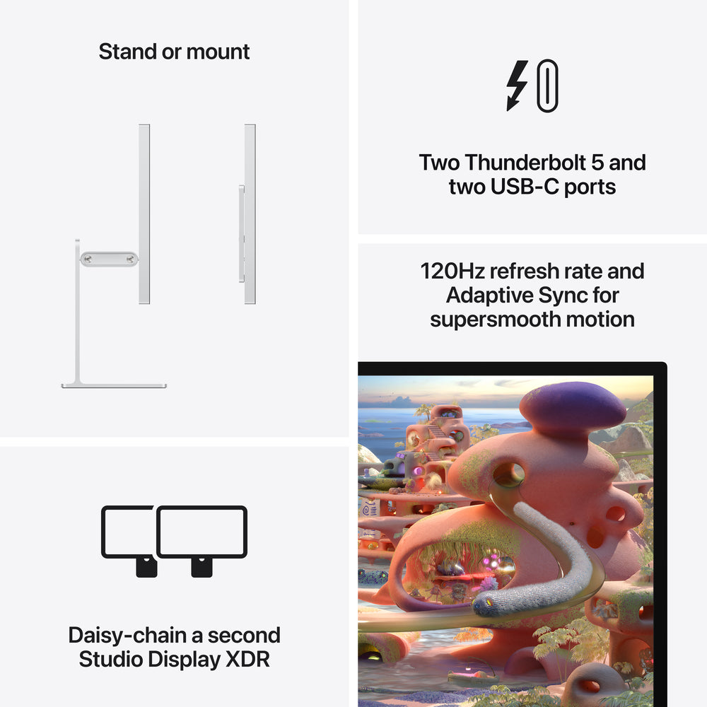 Studio Display XDR Nano Texture Glass Tilt- and height-adjustable Stand