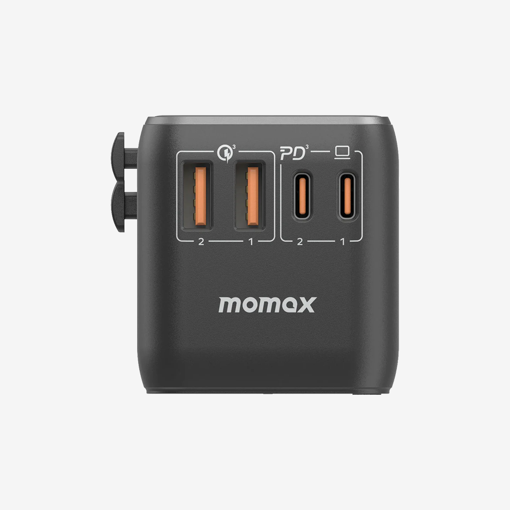 1-World 100W GaN 4 ports + AC Travel Adapter