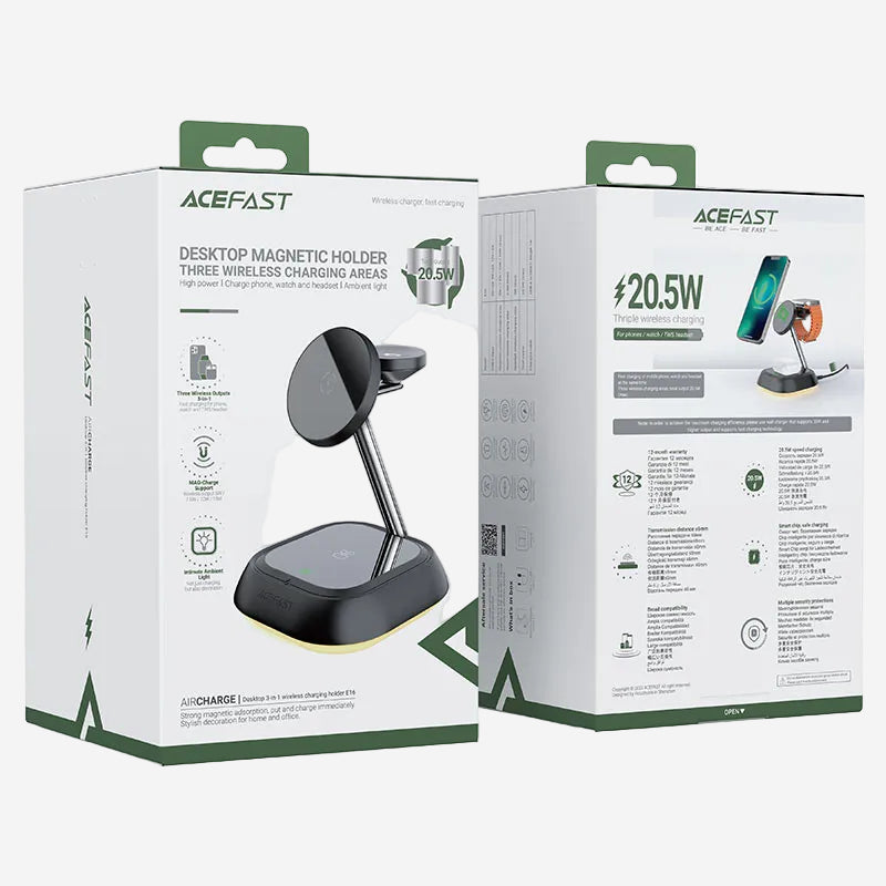 Aircharge E16 3-in-1 Wireless Charger