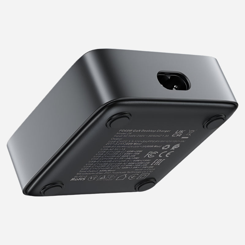 Z6 PD65W GaN 2USB-C+ 2USB-A Desktop Charging Adapter