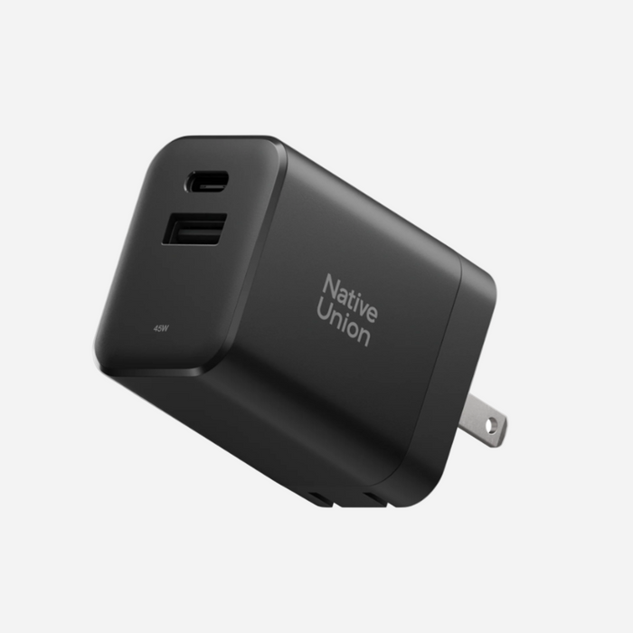 Fast Gan Charger PD 45W 1-USB A to 1-USB C