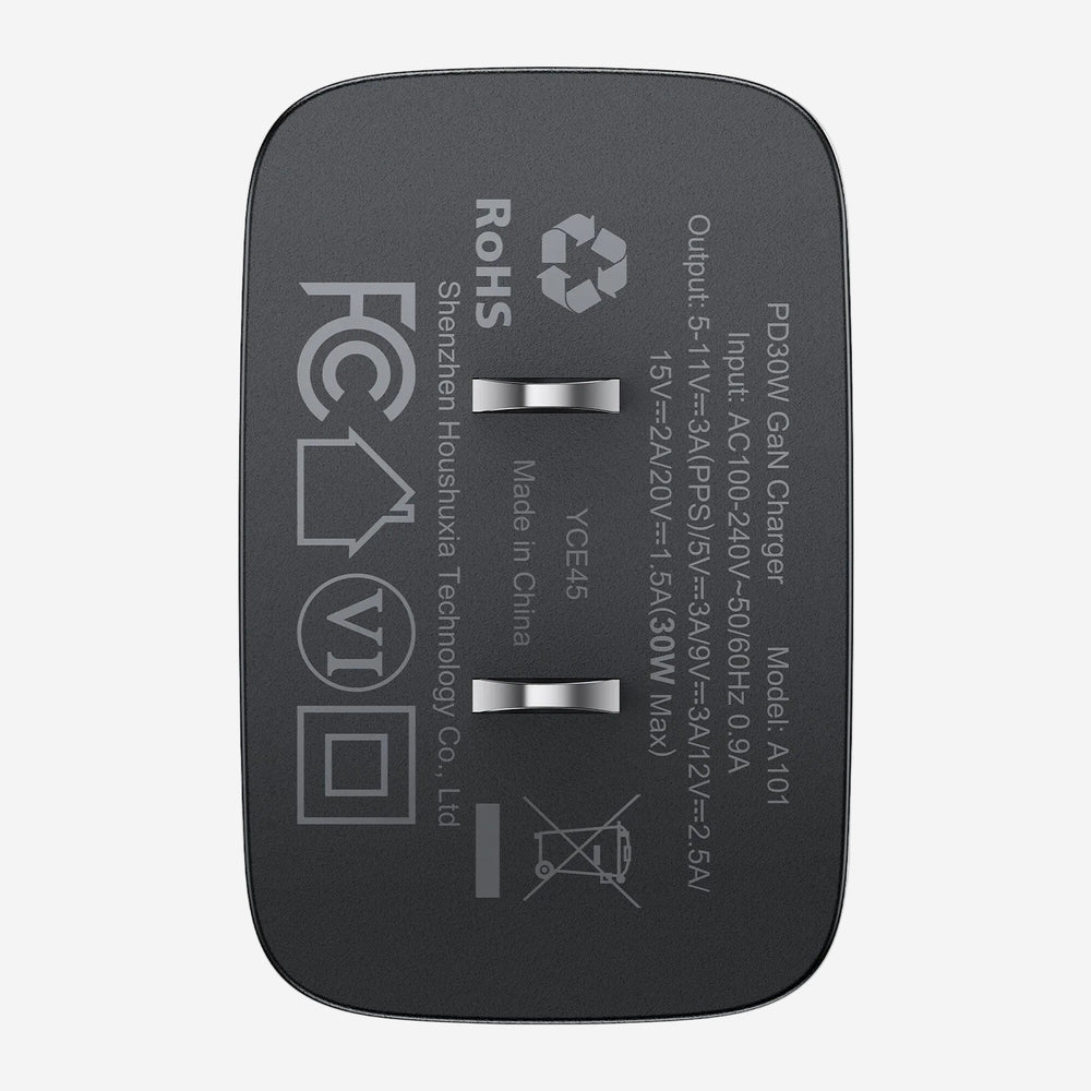 A101 Gan USB-C Fast Charger PD30W Black