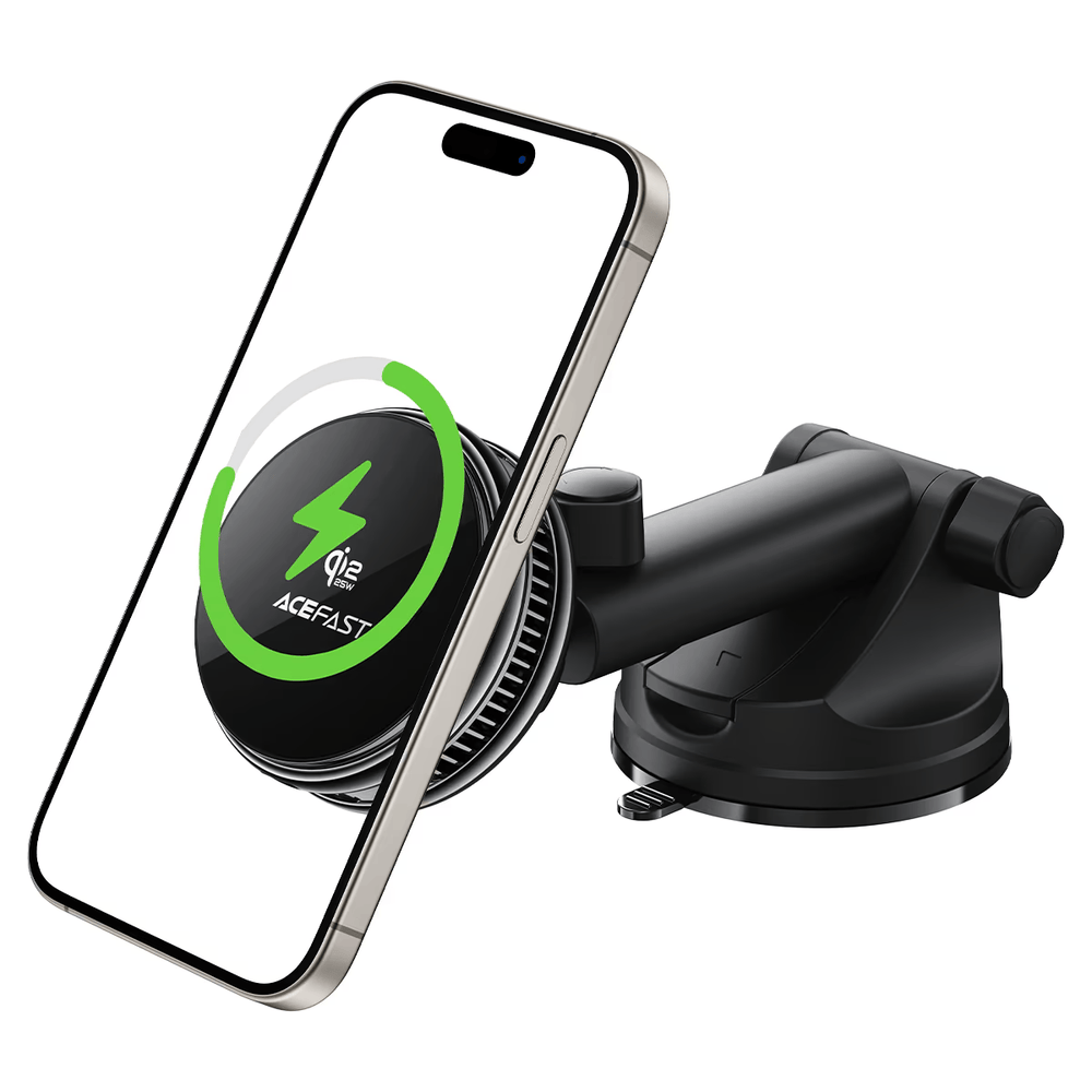 Aceauto D67 Car Magnetic Wireless with Suction Cup Qi2 25W