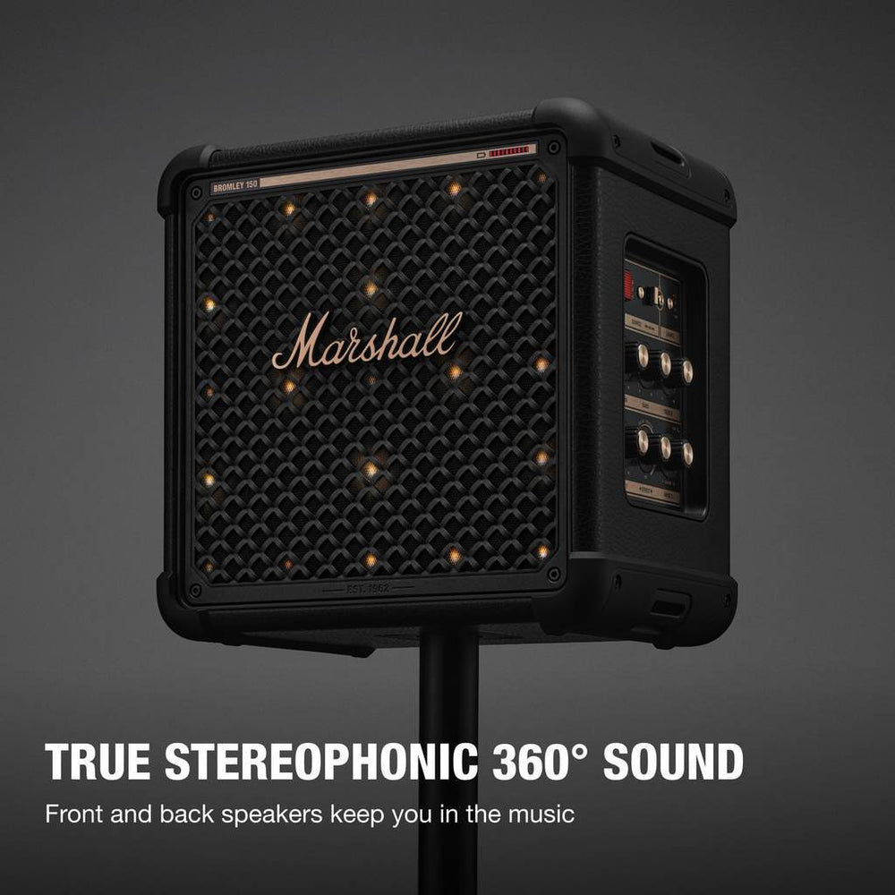 Bromley 150 Home Speaker - Black and Brass