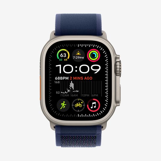 Trail Loop M/L for Apple Watch Ultra 2 (L2024) - Blue/Natural Titanium
