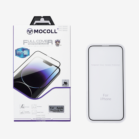 2.5D Full Cover 2nd Gen Anti-Bacterial Tempered Glass Screen Protector for iPhone 15 Series