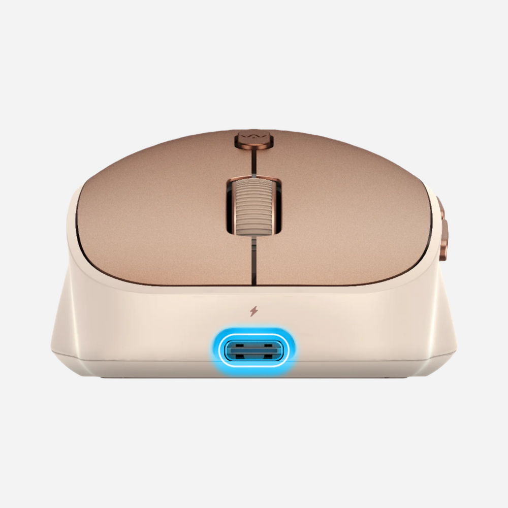 1-Folio AI-Powered Rechargeable Wireless Mouse - Desert Titanium