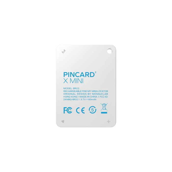 PinCard² X Mini Rechargeable Find My Locator