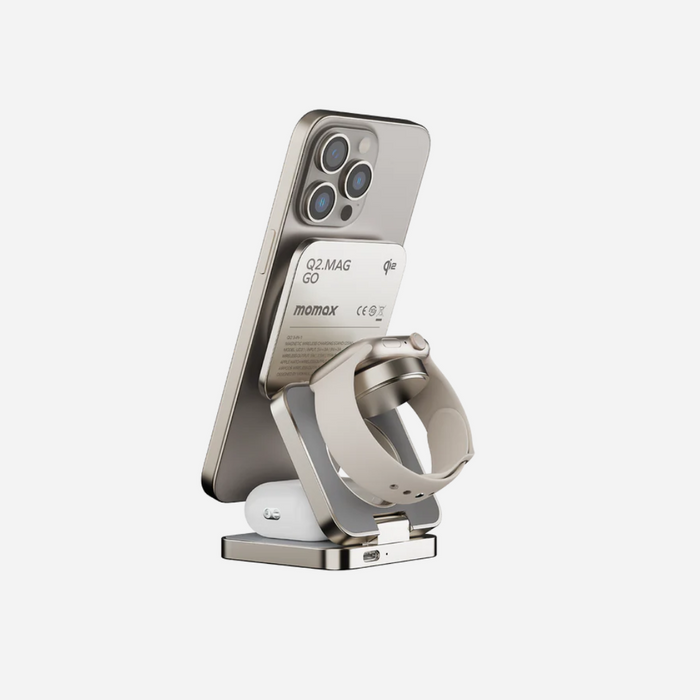 Q2.Mag Go Qi2 3-in-1 Wireless Charger 15W