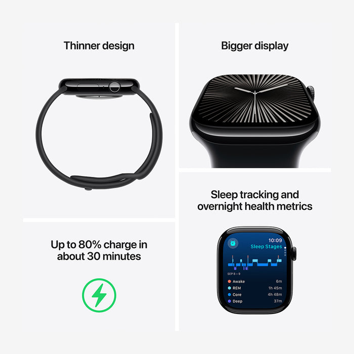 Watch Series 10 GPS + Cellular Titanium Case Milanese Loop