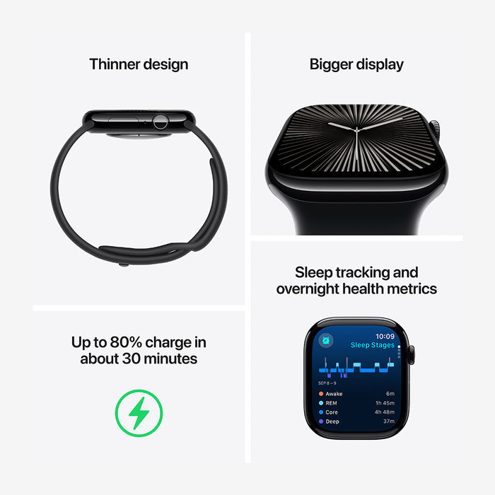 Watch Series 10 GPS + Cellular Titanium Case Milanese Loop