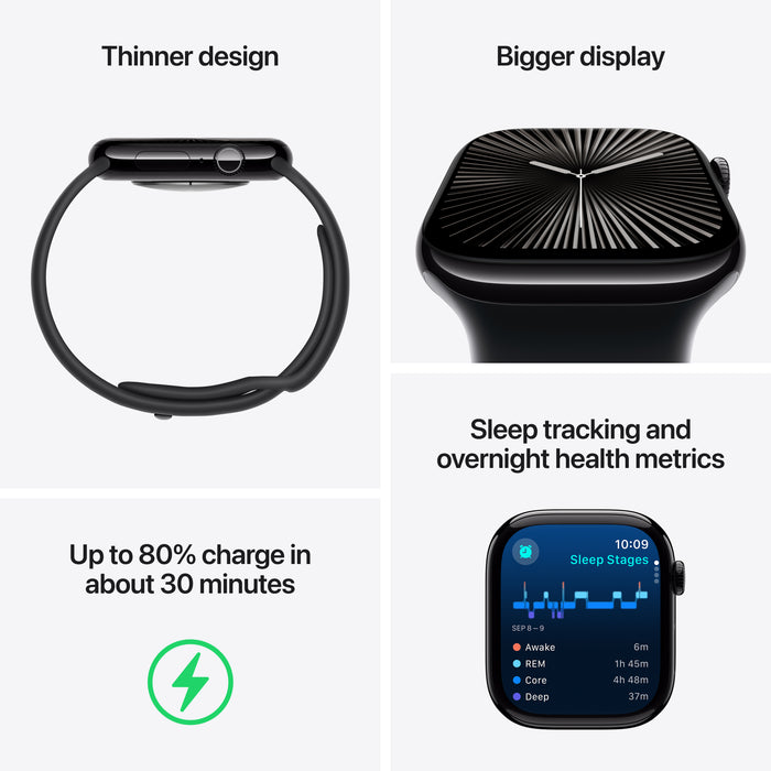 Watch Series 10 GPS + Cellular Titanium Case Sport Band