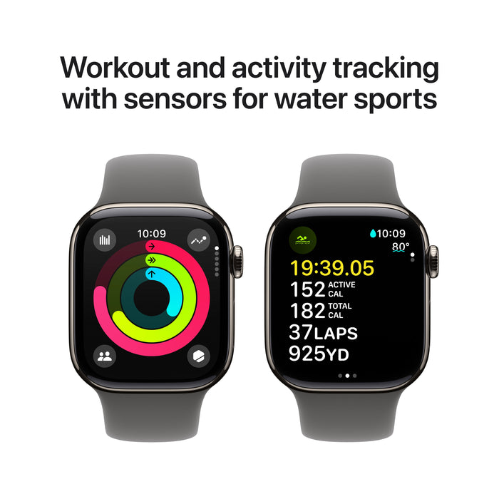 Watch Series 10 GPS + Cellular Titanium Case Sport Band
