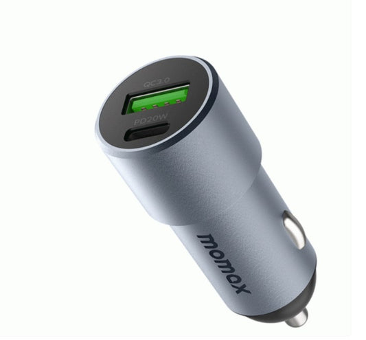 Dual Port Car Charger 38W - Space Grey