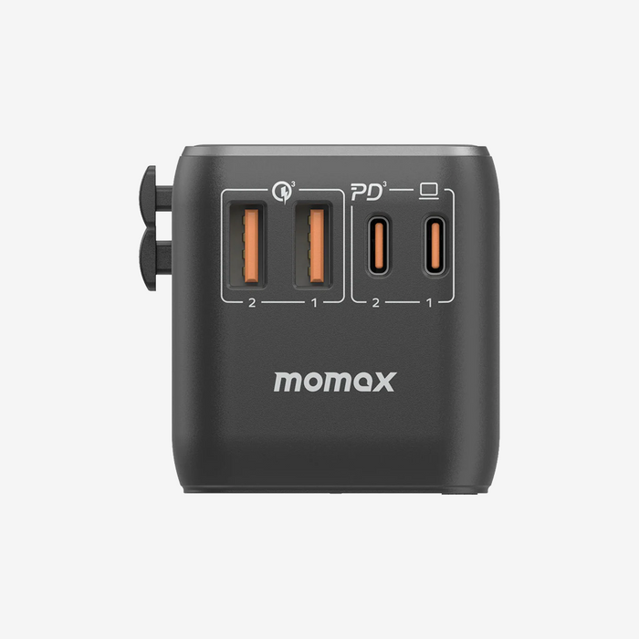 1-World 100W GaN 4 ports + AC Travel Adapter
