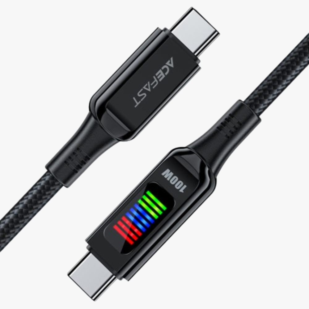 Acewire Pro C7-03 USB-C to USB-C Cable 100W 1.2M - Black