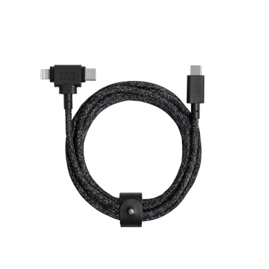 Belt Cable Duo USB-C to USB-C & Lightning