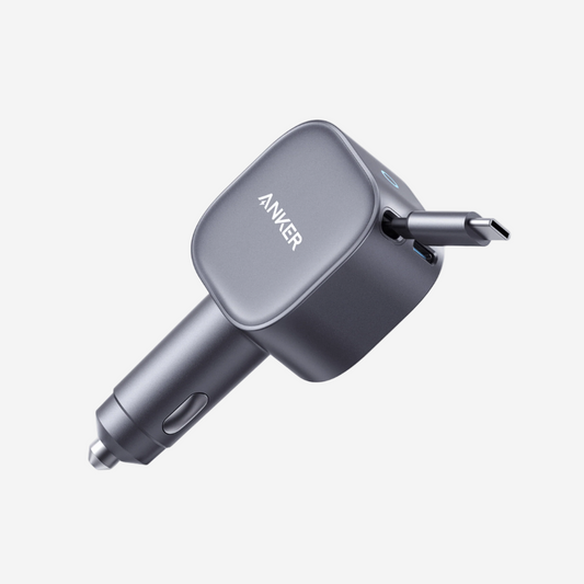 Nano Car Charger USB-C Port with USB-C 75W Cable - Gray