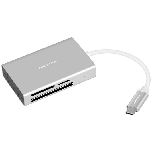 Onelink Type-C to USB-A SD/TF Card Reader - Silver