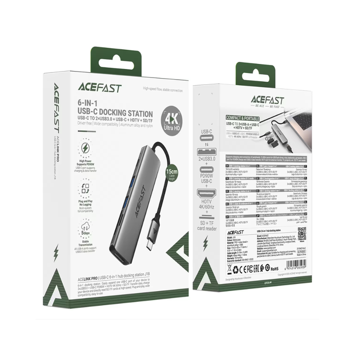 Acelink Pro J18 Type-C Hub 6-in-1