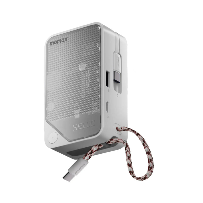 1-Power X⁺ 10000mAh Battery Pack with Dual Built-In USB-C Cables