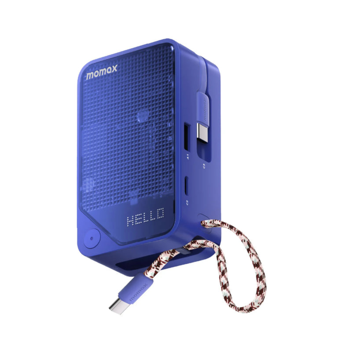 1-Power X⁺ 10000mAh Battery Pack with Dual Built-In USB-C Cables