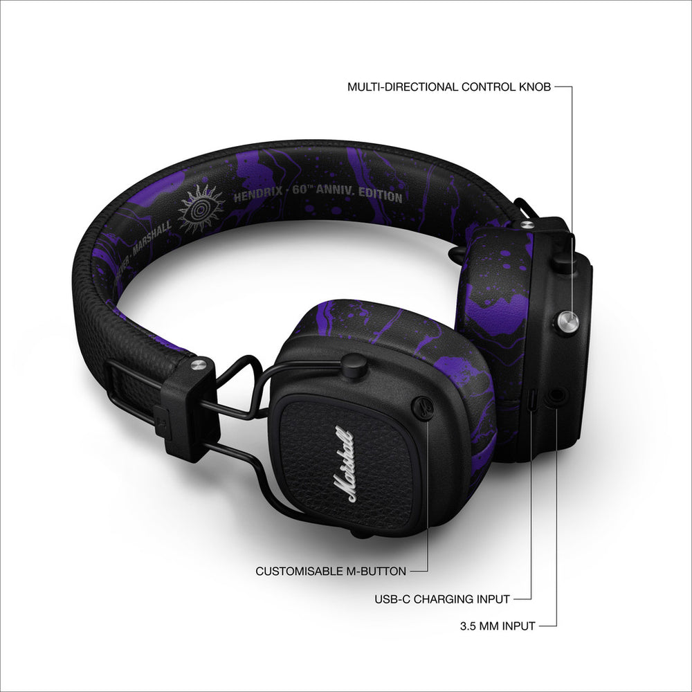 Major V Bluetooth On-Ear Headphones - Hendrix
