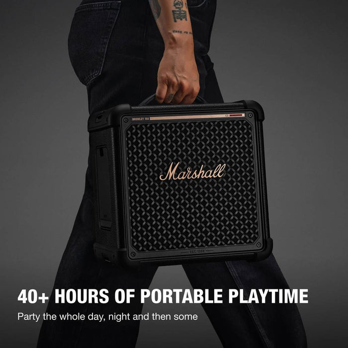 Bromley 150 Home Speaker - Black and Brass