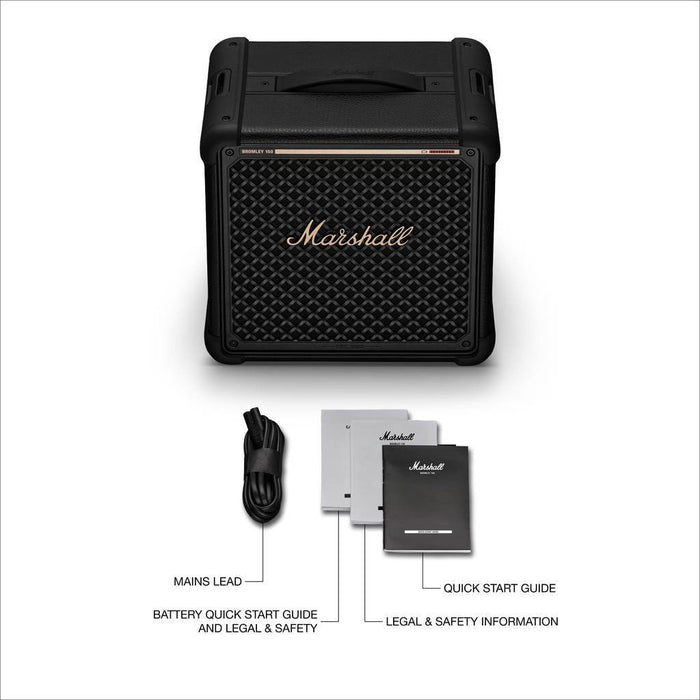 Bromley 150 Home Speaker - Black and Brass