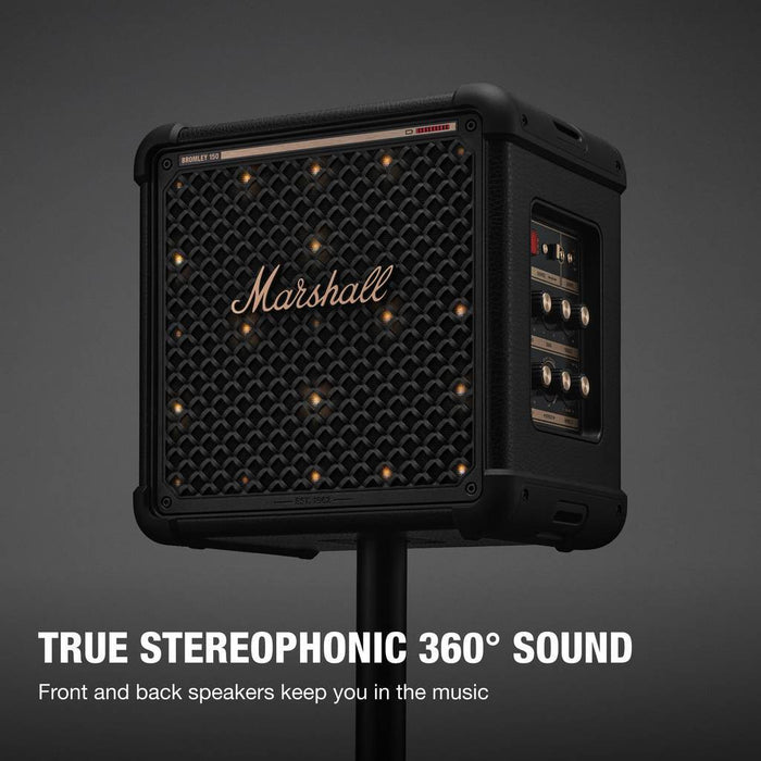 Bromley 150 Home Speaker - Black and Brass