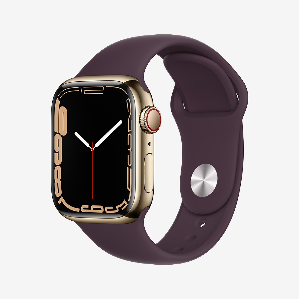 Watch Series 7 GPS + Cellular Stainless Steel Sport Band