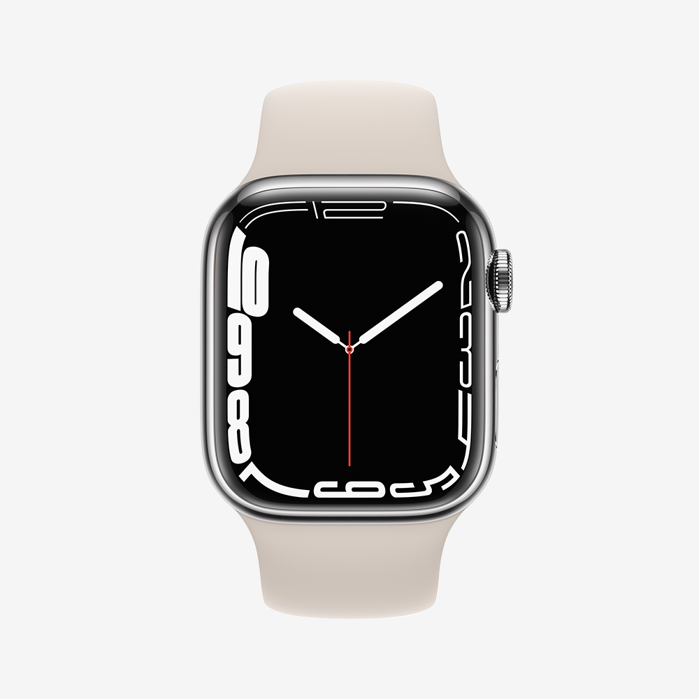Watch Series 7 GPS + Cellular Stainless Steel Sport Band