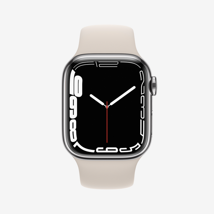 Watch Series 7 GPS + Cellular Stainless Steel Sport Band